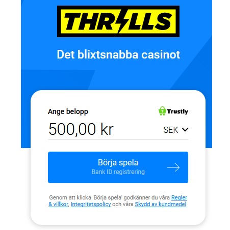 Populära mobilcasinon idag - Thrills!